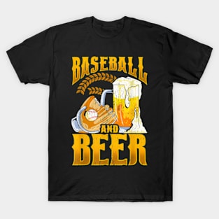 Awesome Baseball And Beer Make The Perfect Day T-Shirt